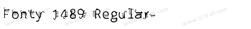 Fonty 1489 Regular字体转换 Fonty 1489 Regular字体转换